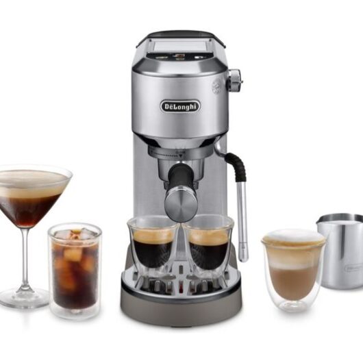DELONGHI Dedica Duo EC890.M Coffee Machine - Metal