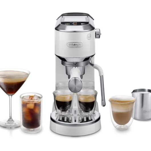 DELONGHI Dedica Duo EC890.W Coffee Machine - White