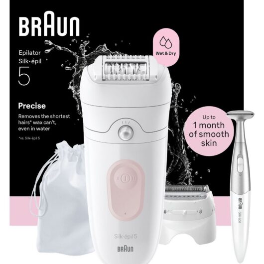 Braun Silk-Épil 5 Epilator For Easy Hair Removal Lasting Smooth Skin 5-230