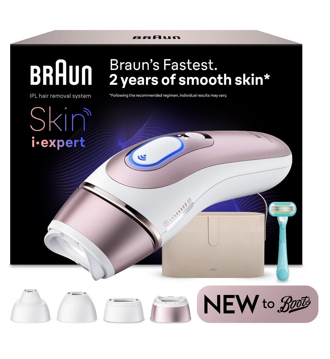Braun Smart Ipl Skin I Expert At Home Hair Removal With Free App 4 Heads Pl7441