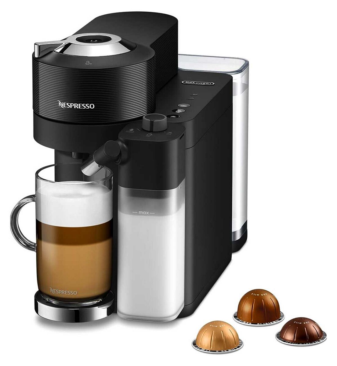 DeLonghi De'longhi Nespresso Vertuo Lattissima Black