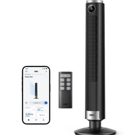 Dreo 554S 9 Speed Adjustable Height Tower Fan