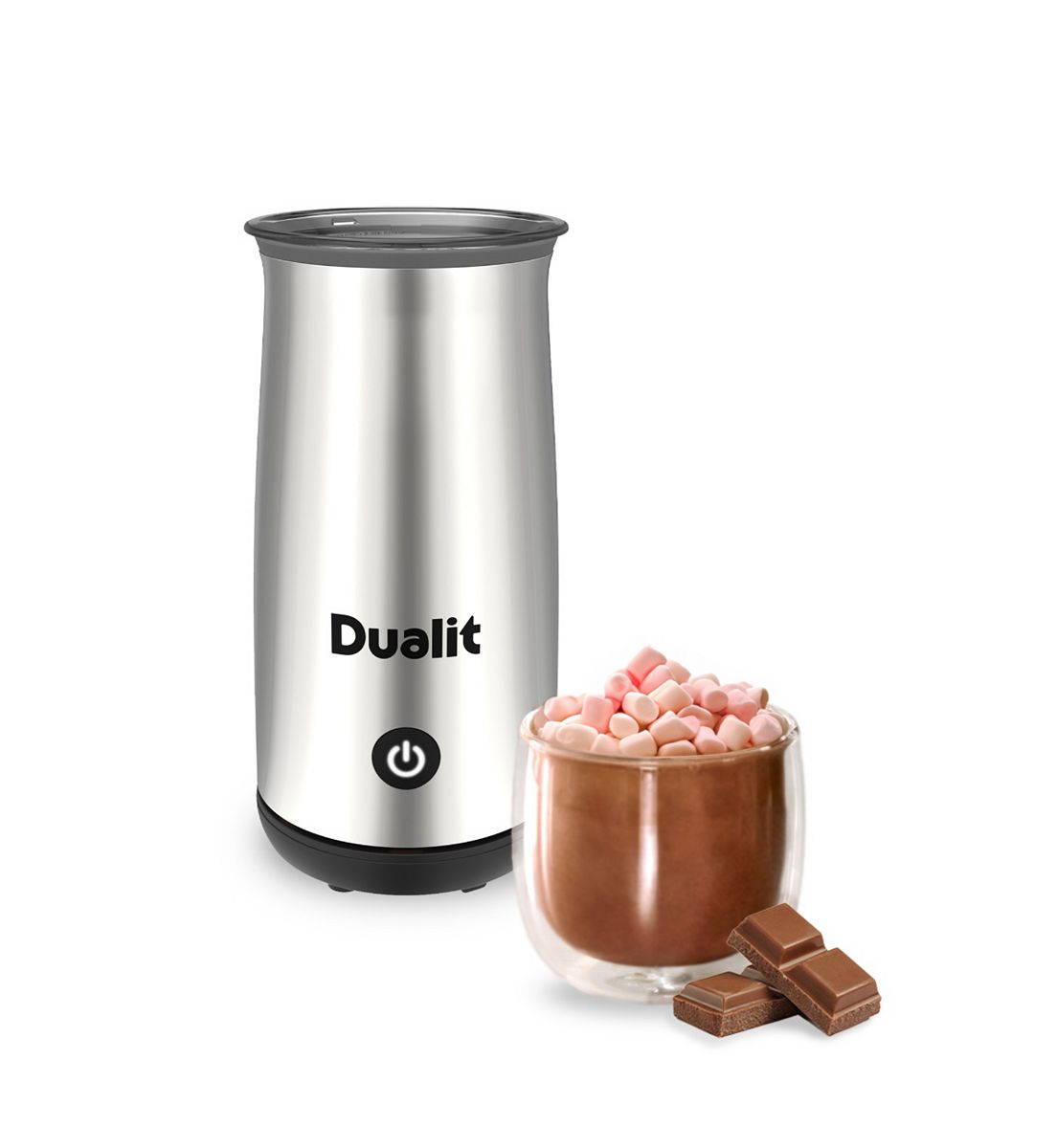 Dualit Milk Frother & Hot Chocolate Maker Chrome