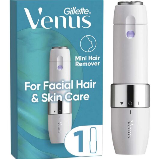 Gillette Venus Mini Facial Hair Remover, Portable Electric Shaver