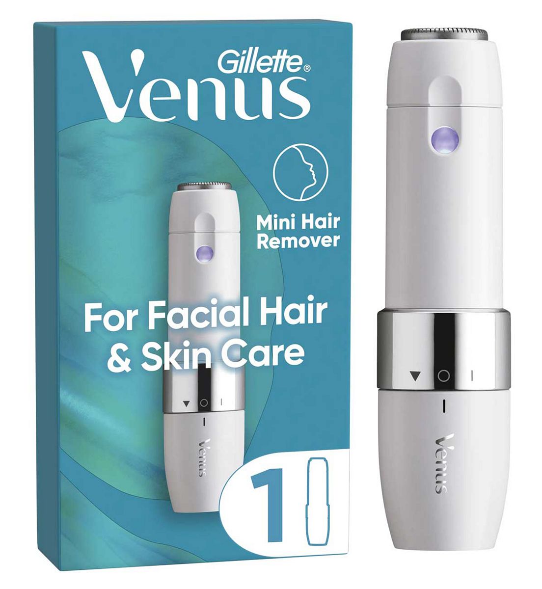 Gillette Venus Mini Facial Hair Remover, Portable Electric Shaver
