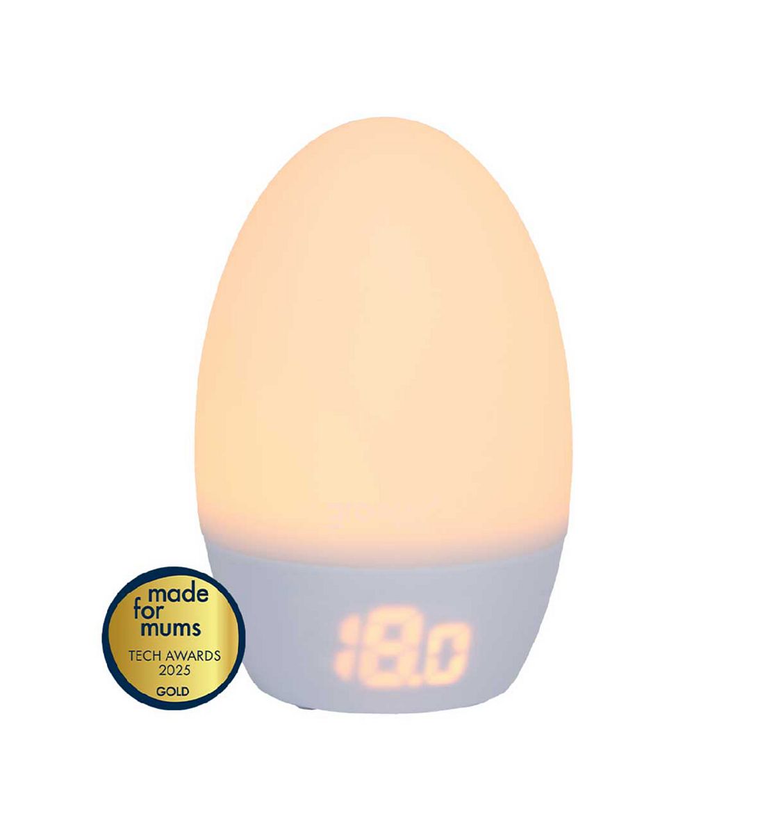 Gro Group Tommee Tippee Groegg2 Gentle Glow Night Light And Digital Colour Changing Room Thermometer With Temperature Display