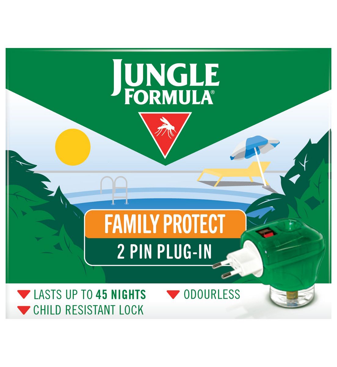 Jungle Formula Family Protect Plug-In Mosquito Repellent, 35ml