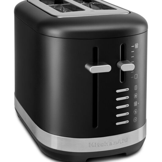 KitchenAid Manual Control 2 Slice Toaster Matte Black