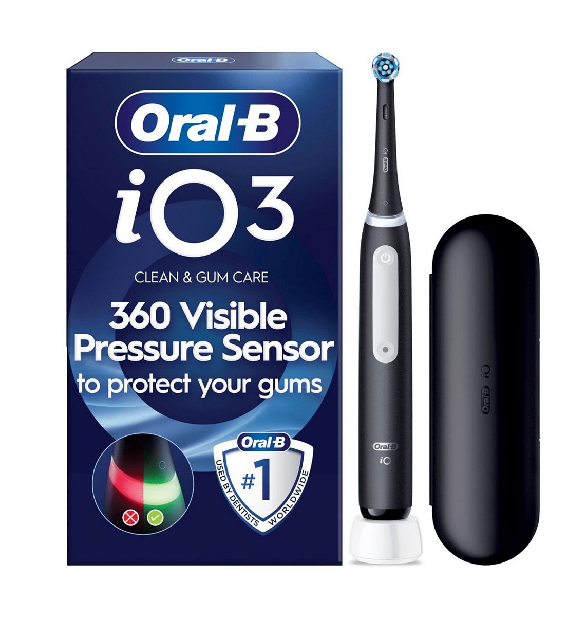 Oral B Oral-B Io3 Matt Black Electric Toothbrush + Travel Case
