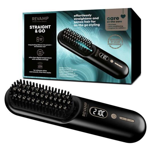 Revamp Straight &go Ionic Cordless Straightening And Smoothing Hot Brush