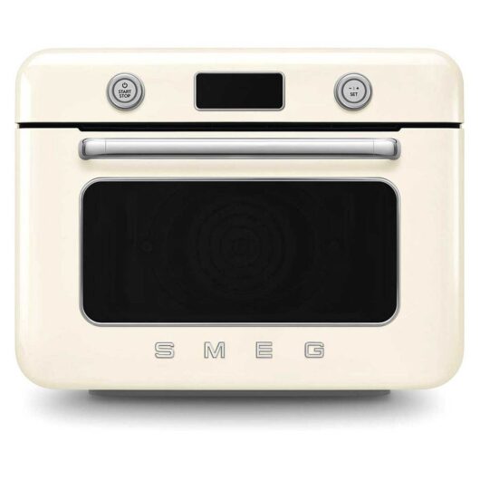 Smeg 9 In1 Multifunction Countertop Oven With Steam & Airfry Cream
