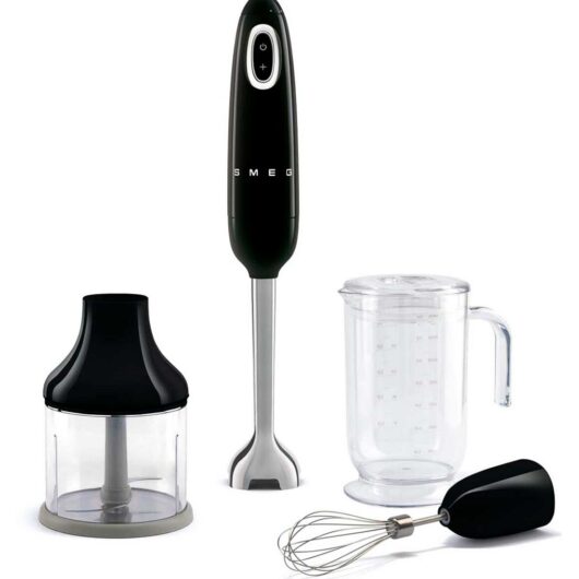 Smeg Hand Blender With Accessories In Black