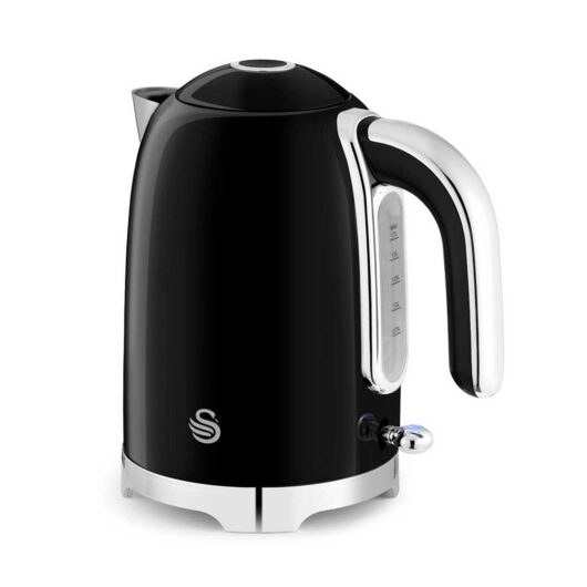 Swan Solace 1.7L Stainless Steel Jug Kettle Black