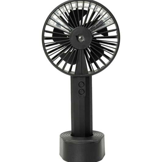 The Source Becool Portable Mist Fan Trendy Design With Usb-C Charging Black