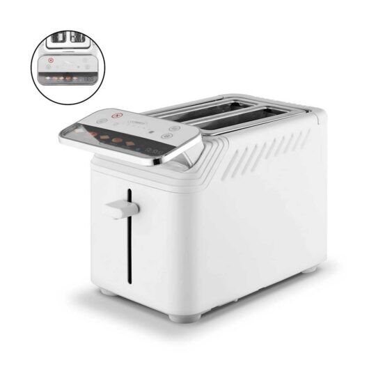 Tower Mirage 2 Slice Digital Toaster White With Chrome Trim